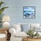 Stupell Industries Curling Aqua Wave on Shore Floating Frame, design by Kate Jarvik Birch